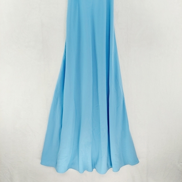 NWT Jill Jill Stuart Women's Pop Over Two Shades Blue Maxi Wedding Dress P3417 - Picture 5 of 11